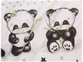 Dětské povlečení Panda - bílá
