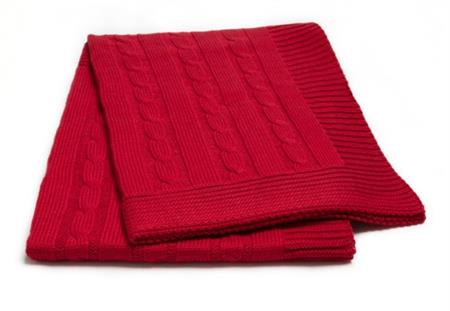 Luxusní deka vzor pletený cop 01 